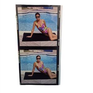 Kathy Ireland Double Photo‎ Slide Swimsuit Model Catalog Production Picture (A6)
